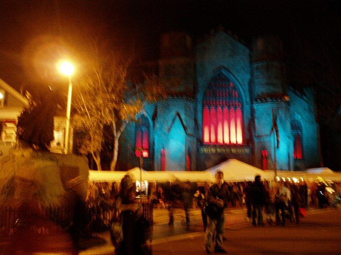 Le Salem Witch Museum (un peu flou je sais!)