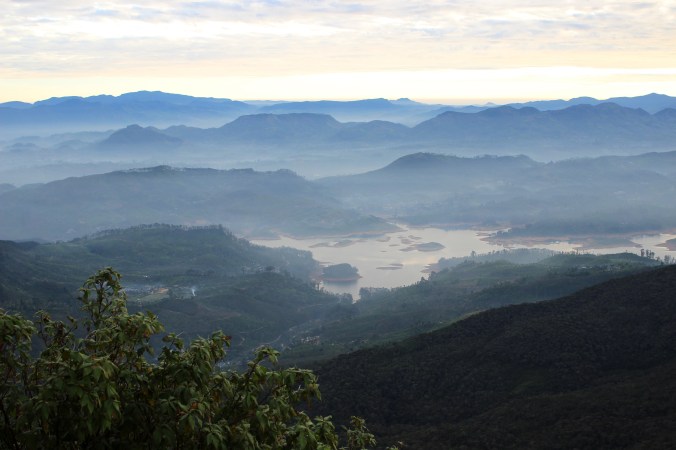 Notre vue du sommet une fois le soleil levé